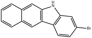 5H-Benzo[b]carbazole, 3-bromo- Structure