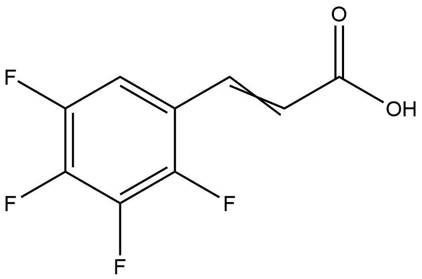 3-(2,3,4,5-Tetrafluorophenyl)-2-propenoic acid Structure