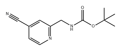 Carbamic acid, N-[(4-cyano-2-pyridinyl)methyl]-, 1,1-dimethylethyl ester Structure