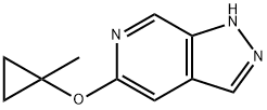 1H-Pyrazolo[3,4-c]pyridine, 5-[(1-methylcyclopropyl)oxy]- Struktur