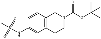 2(1H)-Isoquinolinecarboxylic acid, 3,4-dihydro-6-[(methylsulfonyl)amino]-, 1,1-dimethylethyl ester Structure