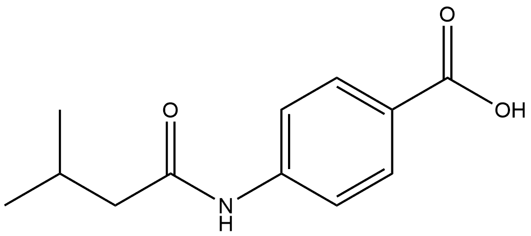 4-[(3-Methyl-1-oxobutyl)amino]benzoic acid Structure