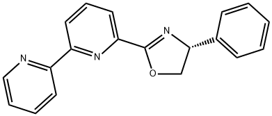 2,2'-Bipyridine, 6-[(4R)-4,5-dihydro-4-phenyl-2-oxazolyl]- Structure