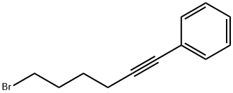 Benzene, (6-bromo-1-hexyn-1-yl)- Structure