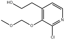 2-Chloro-3-(methoxymethoxy)-4-pyridineethanol Struktur