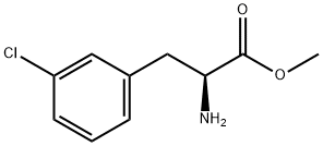 3-氯苯丙氨酸甲酯,167252-52-0,结构式