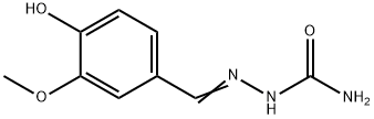 Hydrazinecarboxamide, 2-[(4-hydroxy-3-methoxyphenyl)methylene]- Structure