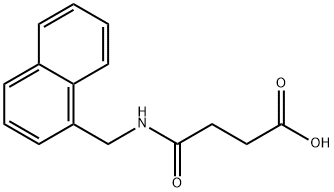 4-((Naphthalen-1-ylmethyl)amino)-4-oxobutanoic acid Struktur