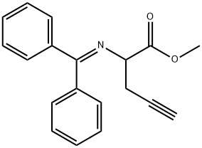4-Pentynoic acid, 2-[(diphenylmethylene)amino]-, methyl ester Structure