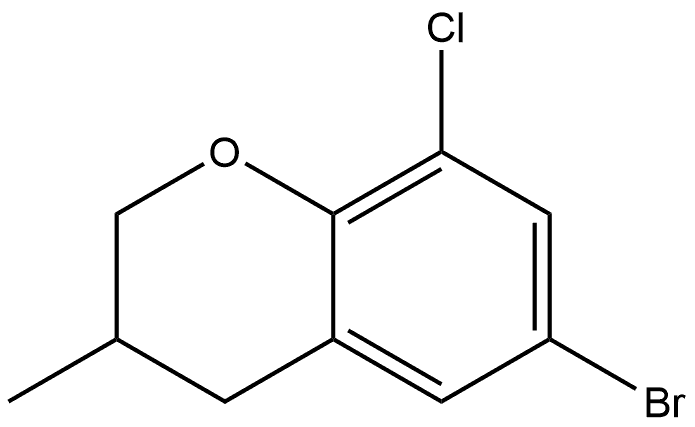 6-bromo-8-chloro-3-methyl-chromane Structure