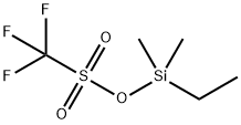 Methanesulfonic acid, 1,1,1-trifluoro-, ethyldimethylsilyl ester Structure