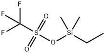 乙基二甲基硅烷基 三氟甲磺酸盐, 1680176-27-5, 结构式