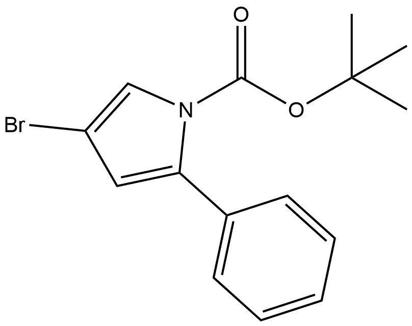 4-溴-1-BOC-2-苯基-1H-吡咯,168030-77-1,结构式