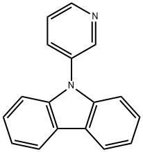 9H-Carbazole, 9-(3-pyridinyl)- 化学構造式
