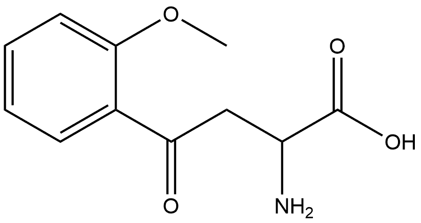 Benzenebutanoic acid, α-amino-2-methoxy-γ-oxo- Struktur