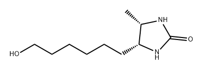 2-Imidazolidinone, 4-(6-hydroxyhexyl)-5-methyl-, (4R-cis)- (9CI) Structure