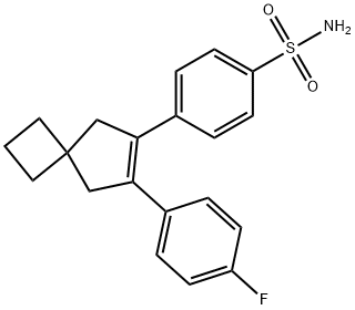 4-(7-(4-Fluorophenyl)spiro[3.4]oct-6-en-6-yl)benzenesulfonamide Struktur