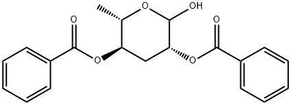 L-arabino-Hexopyranose, 3,6-dideoxy-, 2,4-dibenzoate Structure