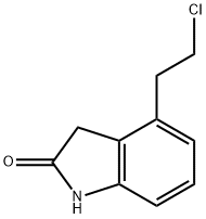 2H-Indol-2-one, 4-(2-chloroethyl)-1,3-dihydro- 化学構造式