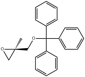 (2R)-2-甲基-2-[(三苯基甲氧基)甲基]环氧乙烷, 168553-61-5, 结构式