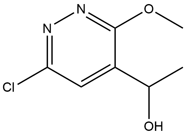 1-(6-氯-3-甲氧基哒嗪-4-基)乙-1-醇 结构式