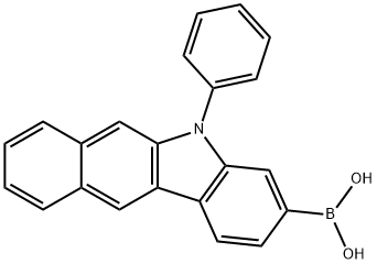 Boronic acid, B-(5-phenyl-5H-benzo[b]carbazol-3-yl)- 结构式