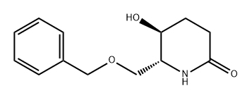 2-Piperidinone, 5-hydroxy-6-[(phenylmethoxy)methyl]-, (5S-trans)- (9CI) Structure