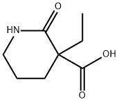 3-乙基-2-氧哌啶-3-羧酸,168779-59-7,结构式