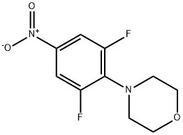 4-(2,6-DIFLUORO-4-NITROPHENYL)MORPHOLINE, 168828-75-9, 结构式