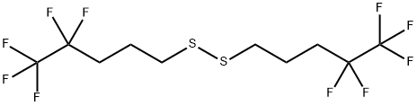 Disulfide, bis(4,4,5,5,5-pentafluoropentyl) 化学構造式