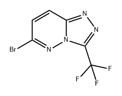 6-溴-3-(三氟甲基)-[1,2,4]三唑[4,3-B]哒嗪6-溴-3-(三氟甲基)-[1,2,4]三氮唑[4,3-B]哒嗪 结构式