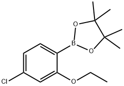 2-(4-Chloro-2-ethoxyphenyl)-4,4,5,5-tetramethyl-1,3,2-dioxaborolane Struktur