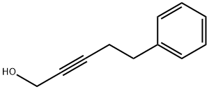 2-Pentyn-1-ol, 5-phenyl- 化学構造式