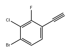 1-溴-2-氯-4-乙炔基-3-氟苯,1690613-24-1,结构式
