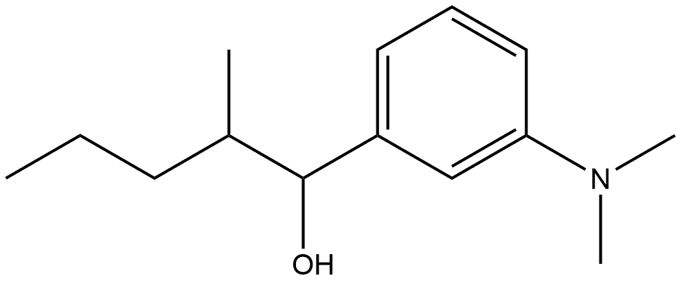 3-(Dimethylamino)-α-(1-methylbutyl)benzenemethanol Structure