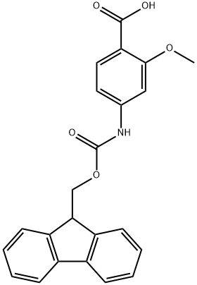 4-({[(9H-fluoren-9-yl)methoxy]carbonyl}amino)-2-methoxybenzoic acid Structure