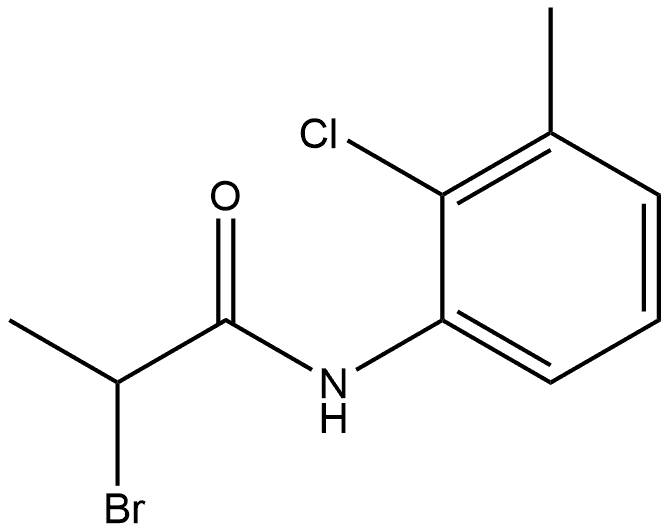 2-Bromo-N-(2-chloro-3-methylphenyl)propanamide,1691735-60-0,结构式