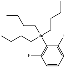 Stannane, tributyl(2,6-difluorophenyl)- 化学構造式