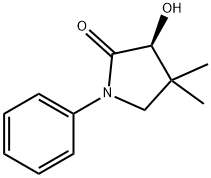 2-Pyrrolidinone, 3-hydroxy-4,4-dimethyl-1-phenyl-, (3S)- 化学構造式