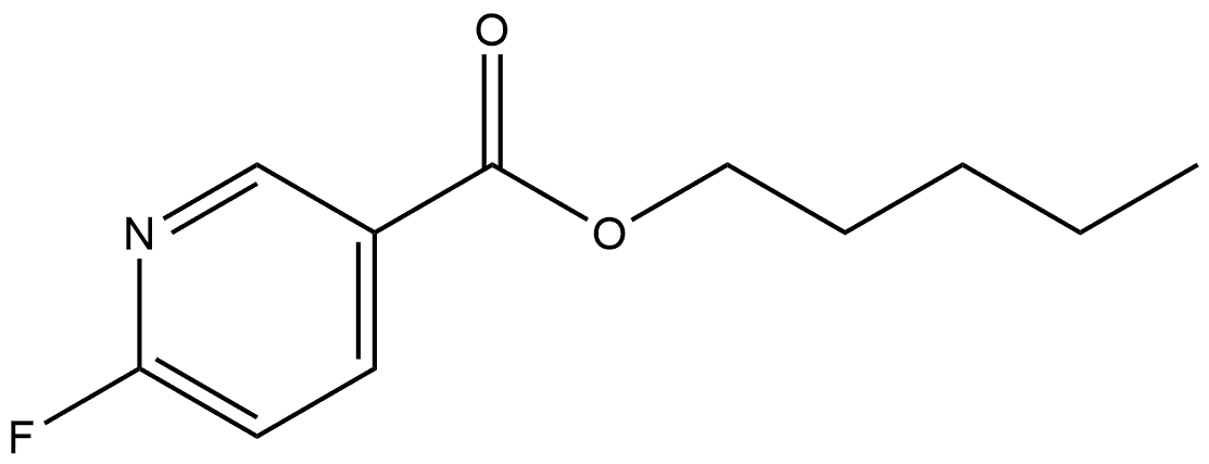 Pentyl 6-fluoro-3-pyridinecarboxylate 结构式