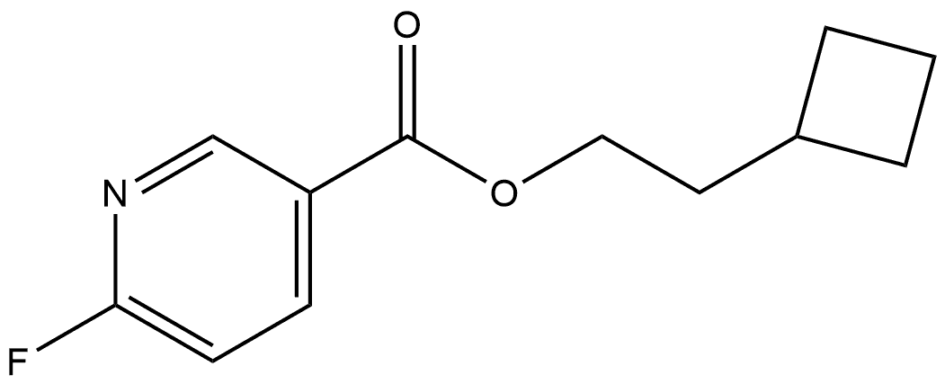 2-Cyclobutylethyl 6-fluoro-3-pyridinecarboxylate,1692423-39-4,结构式