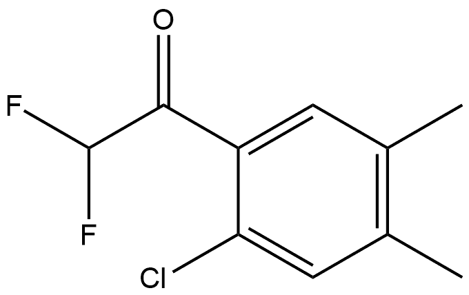1-(2-Chloro-4,5-dimethylphenyl)-2,2-difluoroethanone Structure