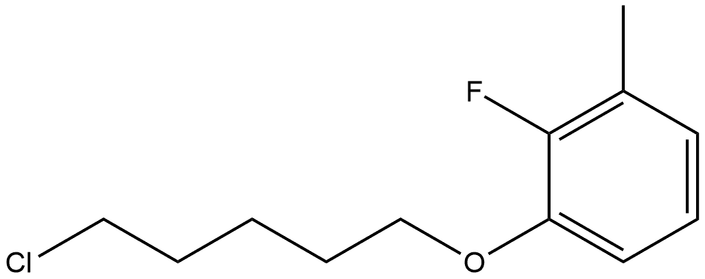1-[(5-Chloropentyl)oxy]-2-fluoro-3-methylbenzene Structure