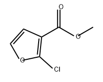 3-Furancarboxylic acid, 2-chloro-, methyl ester 化学構造式
