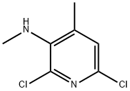 (2,6-Dichloro-4-methyl-pyridin-3-yl)-methyl-amine Struktur
