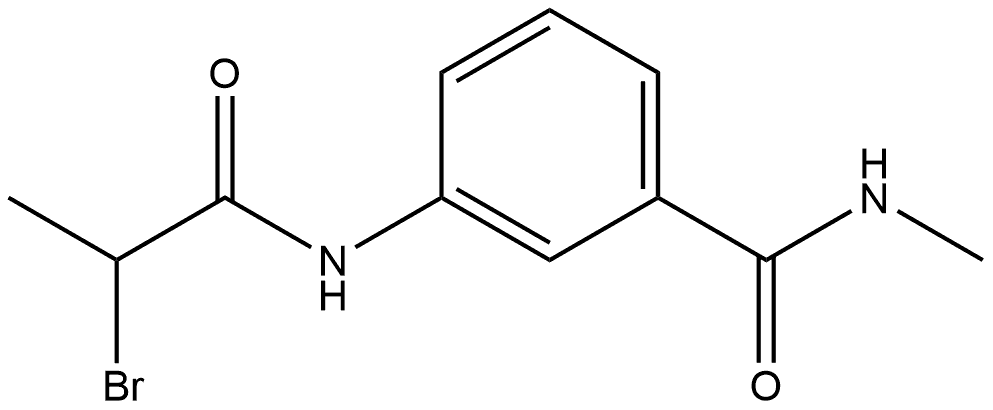 3-[(2-Bromo-1-oxopropyl)amino]-N-methylbenzamide,1692799-55-5,结构式