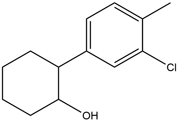 2-(3-Chloro-4-methylphenyl)cyclohexanol Structure