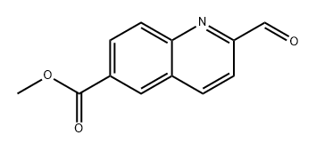 6-Quinolinecarboxylic acid, 2-formyl-, methyl ester Structure