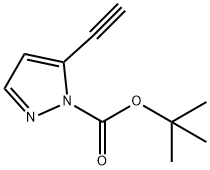 1,1-Dimethylethyl 5-ethynyl-1H-pyrazole-1-carboxylate Struktur