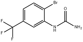 2-Bromo-5-(trifluoromethyl)phenylurea 化学構造式